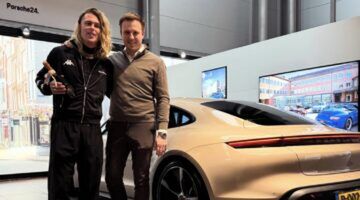 De Porsche Taycan van Jordy Huisman