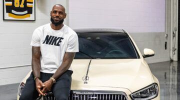 LeBron James met zijn nieuwe Maybach