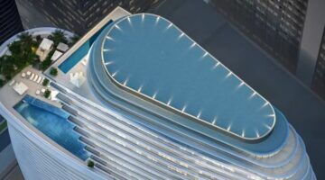 Het penthouse dat wordt geleverd met een Aston Martin