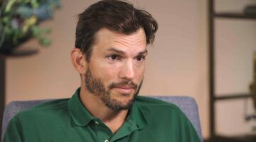Ashton Kutcher tijdens een interview