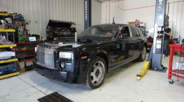 De Rolls-Royce Phantom die is voorzien van Cummins-diesel