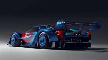 De achterkant van de Ford GT MK IV