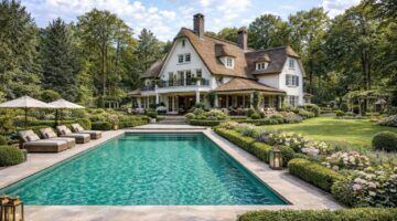 De eventueel nieuw te bouwen villa in Blaricum