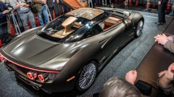 Een sportwagen van het automerk Spyker