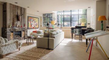 De living van het herenhuis in Amsterdam-Zuid