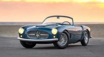 De Maserati 2000 Zagato van Juan Per&oacute;n van de voorkant