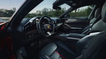 Het interieur van de Ferrari Purosangue Handling Speciale