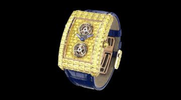 Het Jacob & Co. Yellow Diamond Billionaire Angel Cut Double Tourbillon-horloge van $ 9 miljoen