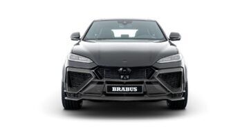 De Lamborghini Urus SE Brabus 900 van de voorzijde