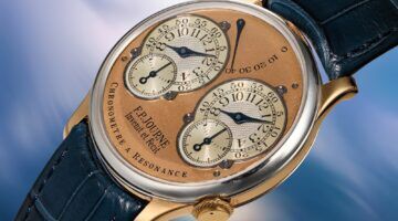 De F.P. Journe Chronom&egrave;tre &agrave; R&eacute;sonance 007 van de voorzijde