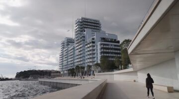 Het gebouw waarin het nieuwe appartement van Monaco is gevestigd