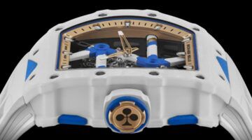 De zijkant van het nieuwe Richard Mille-horloge