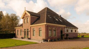 De voorkant van de Amsterdamse villa