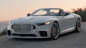 De voorzijde van de Brabus Bodo Cabriolet