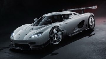 De voorzijde van de nieuwe Koenigsegg CCGT1