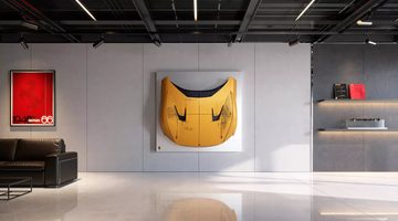 Ferrari Sketch Body aan de muur