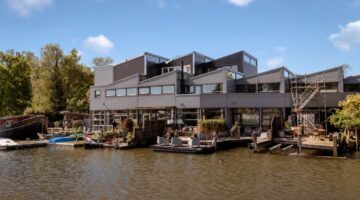 De voorzijde van de woning van Jeroen Pauw in Amsterdam-Noord