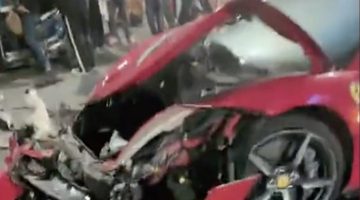 Ferrari crash China