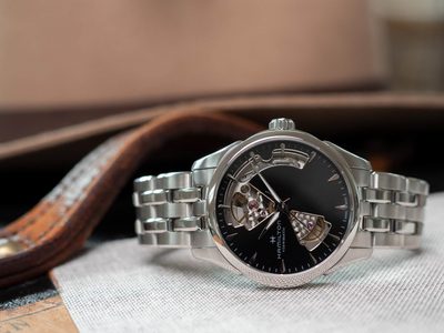 Hamilton Jazzmaster Open Heart horloge vrouwen Pure Luxe