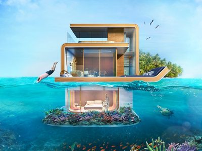 Drijvende villa Dubai
