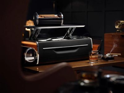 Rolls-Royce whisky- en sigarenset