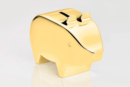 Royal Mint gouden spaarvarken sparen Pure Luxe