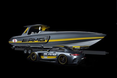 Illustratie voor: Mercedes-AMG & Cigarette Racing, twee krachtpatsers op de Miami International Boat Show