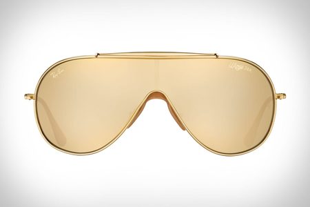ray-ban golden wings 24k gouden zonnebril Pure Luxe