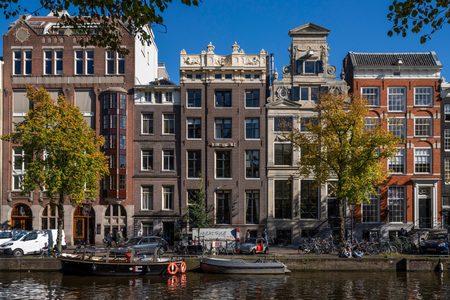Het desbetreffende grachtenpand aan de Keizersgracht in Amsterdam