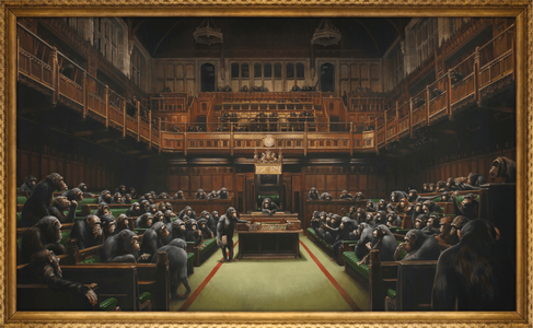 Banksy Devolved British Parliament kunst Sotheby's veiling Pure Luxe