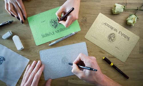 Illustratie voor: Franse Illustratoren Veranderen Creditcards in Beautiful Art