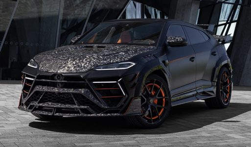 De voorzijde van de nieuwe Lamborghini Urus SE