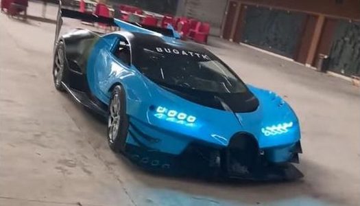 Illustratie voor: Een monteur heeft in vier maanden tijd deze replica gemaakt van de one-off Bugatti Vision Gran Turismo Concept