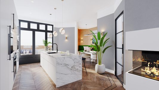 Illustratie voor: Wonen op topniveau in Amsterdam Zuid