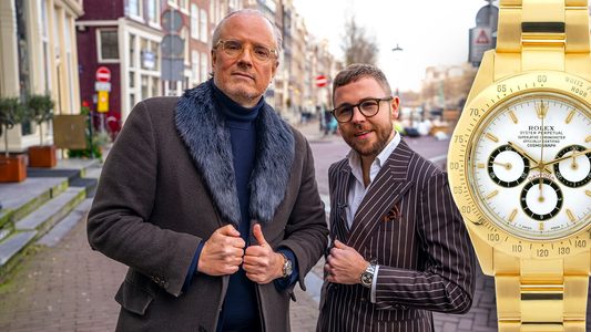 Illustratie voor: VIDEO: horloges bekijken en dollen met Jasper Lijfering (28), eigenaar Amsterdam Vintage Watches