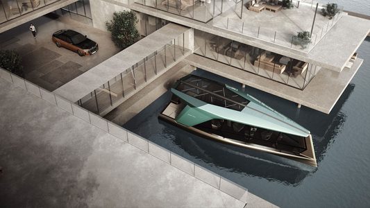 Illustratie voor: BMW introduceert hypermodern vaartuig in samenwerking met tech start-up Tyde