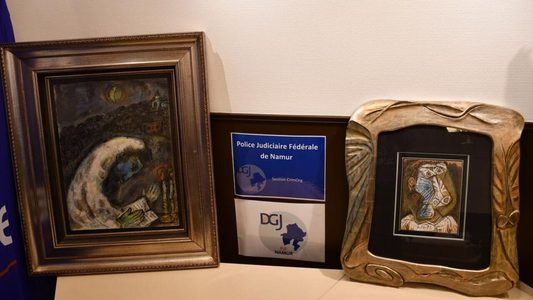twee Gestolen Picasso en Chagall in Tel Aviv gevonden in Antwerpen
