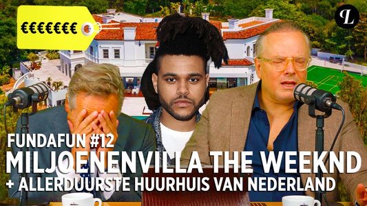 Illustratie voor: Nieuwe FundaFun-video: miljoenenvilla van The Weeknd, unieke kubuswoning in Rotterdam en het penthouse van Gordon in de verkoop