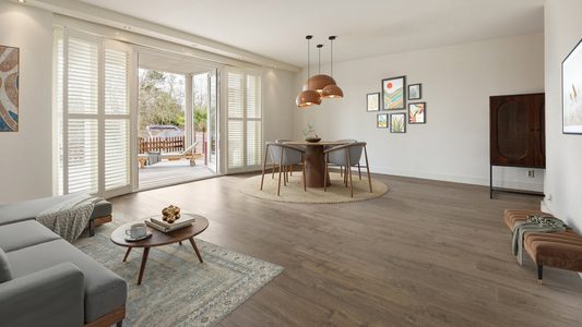 De woonkamer van het appartement van André Hazes