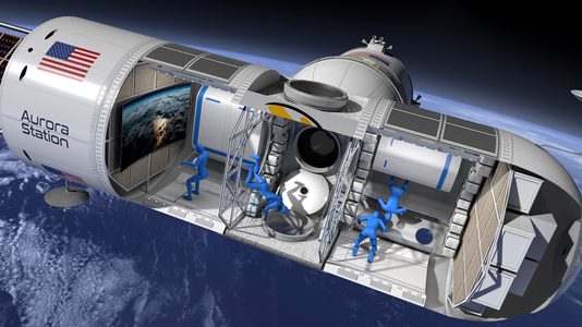 aurora station orion span ruimte overnachting hotel Pure Luxe