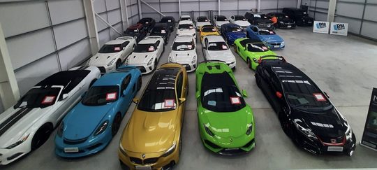 Gestolen sportauto's