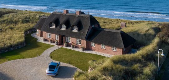 De voormalige villa van de familie Birkenstock op het Duitse waddeneiland Sylt
