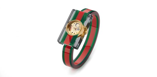 Illustratie voor: Gucci introduceert het eigenzinnige ‘Green-Red-Green’ horloge