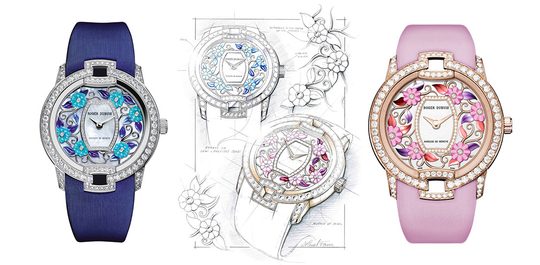 Illustratie voor: Roger Dubuis presenteert het Blossom Velvet horloge: een fleurig juweel