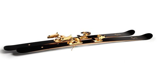 Foil oro nero limited edition ski's Pure Luxe