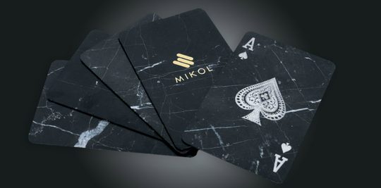 kaartspel marmer mikol speelkaarten Pure Luxe