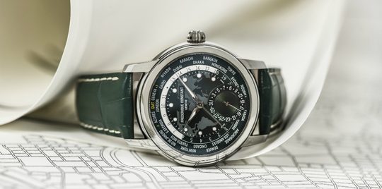 frederique constant classic worldtimer groen horloge Baselworld Pure Luxe