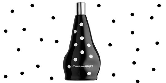 Illustratie voor: Comme des Garçons DOT: Een wandeling in een Japans park