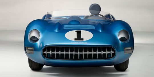 Vooraanzicht van de duurste Chevrolet Corvette ooit