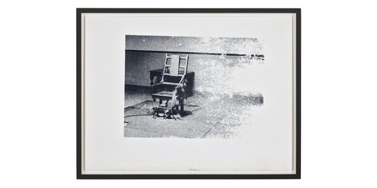 De Big Electric Chair van Andy Warhol